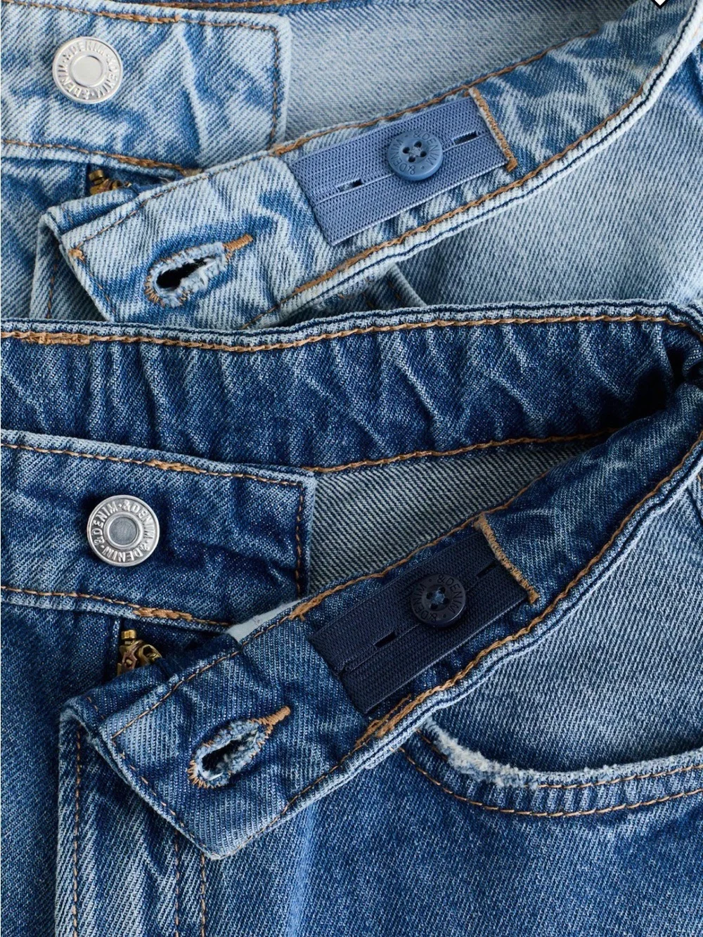 H&M | 2-Pack Bundle Baggy Fit Jeans - Light Denim Blue & Denim Blue -SIZE 12-13y